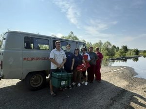 Забота о здоровье в зоне подтопления: медики ОБ №15 совершили выезд в отдаленные поселки